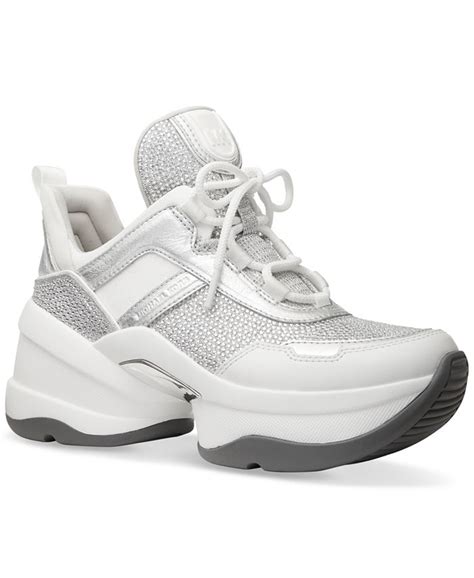 michael michael kors olympia mixed-media trainer|Michael Kors olympia extreme.